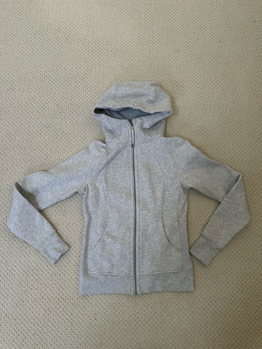 lululemon athletica scuba Light Gray Full-Zip Hoodie